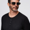 Meeste nööbitava kaelusega lühikeste varrukatega särk Ombre Clothing - Thumbnail Image 2