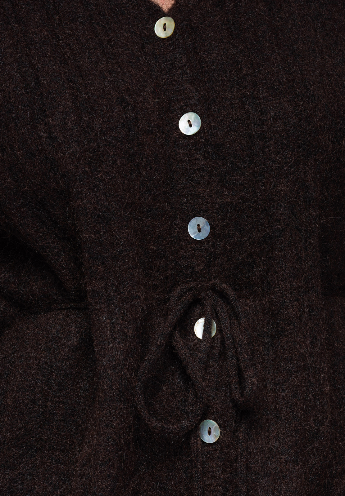 Ombre Clothing naiste nööpidega kootud kampsun seotava vööga - Image 10
