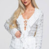 Pikkade varrukate ja paelkinnitusega naiste pluus Ombre Clothing - Thumbnail Image 5