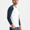 Meeste pikkade raglaanvarrukatega T-särk Ombre Clothing - Thumbnail Image 3