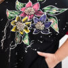 Kesi naiste pluss-suuruses tuunika lillemustriga - Thumbnail Image 12