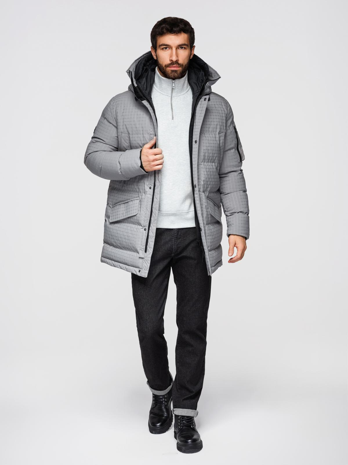 Meeste tepitud kapuutsiga jope Ombre Clothing - Image 13