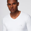 Meeste pikkade käistega V-kaelusega särk Ombre Clothing - Thumbnail Image 9