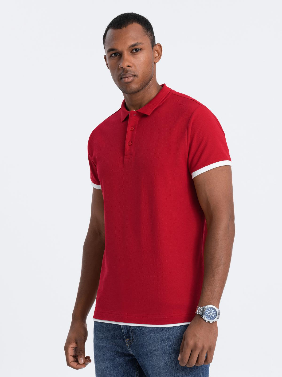 Meeste puuvillane polosärk Ombre Clothing - Image 55