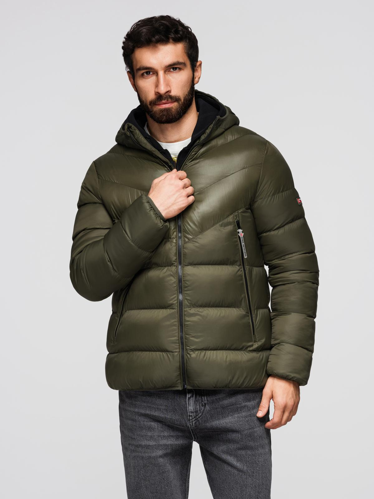 Meeste tepitud kapuutsiga talvejope Ombre Clothing - Image 1