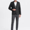 Ombre Clothing meeste triibuline žakaarjakk - Thumbnail Image 5