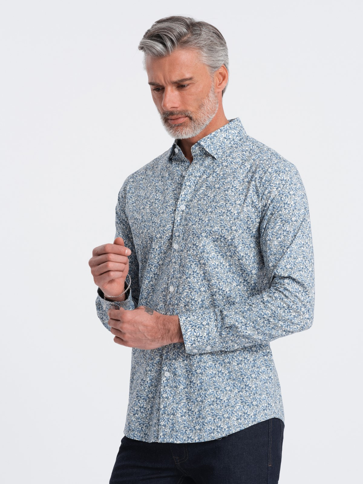 Meeste puuvillane triiksärk Slim Fit - Image 11
