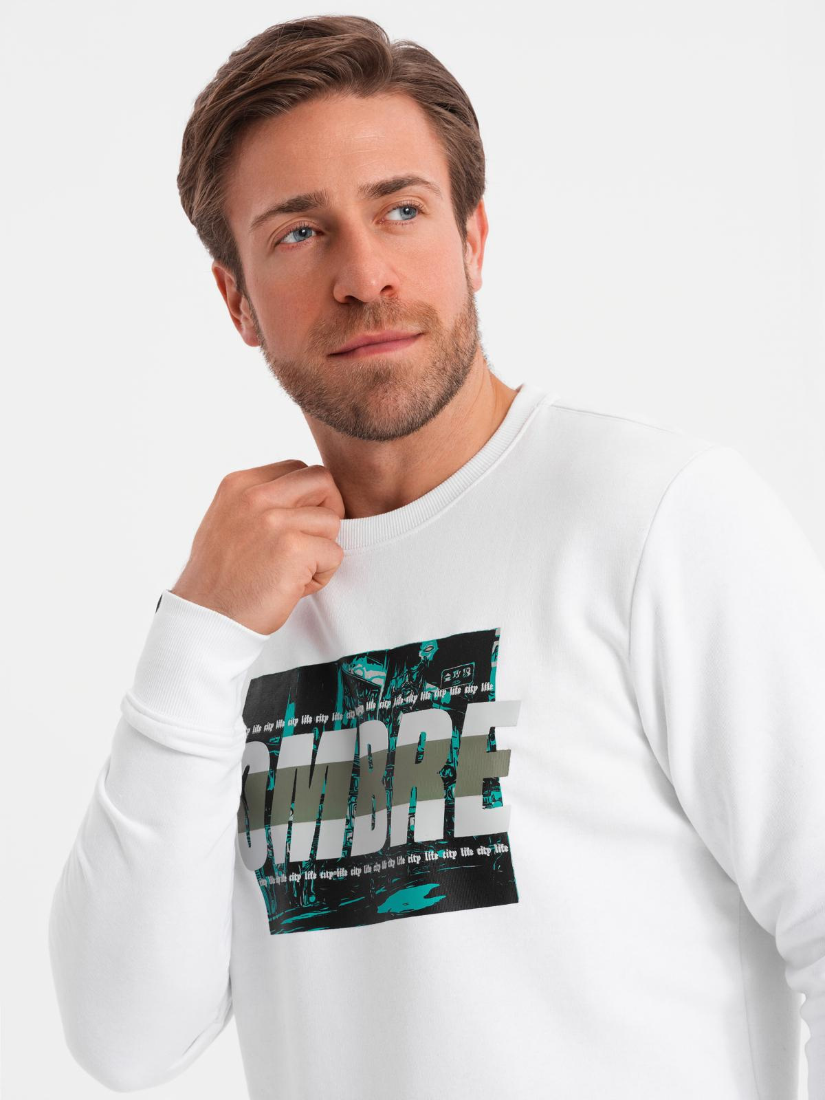 Ombre Clothing meeste dressipluus graafilise trükiga - Image 2