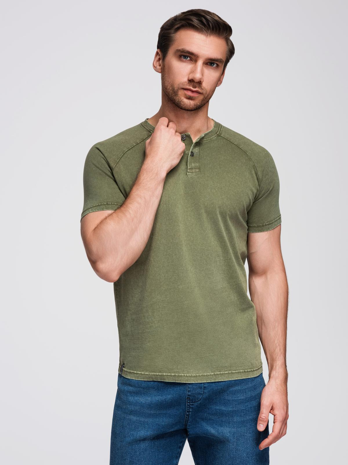 Ombre Clothing meeste nööpidega Henley T-särk - Image 23