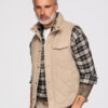 Meeste tepitud vest püstkrae ja tõmblukuga taskutega Ombre Clothing - Thumbnail Image 28