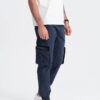 Meeste cargo-stiilis dressipüksid Ombre Clothing - Thumbnail Image 5