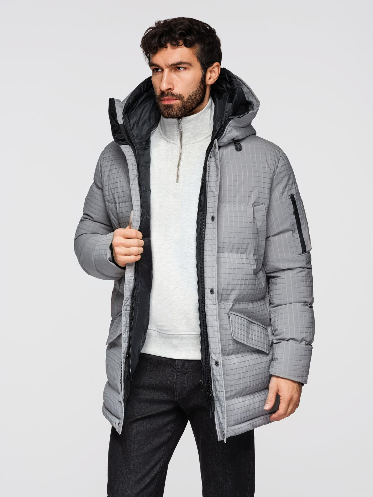 Meeste tepitud kapuutsiga jope Ombre Clothing - Image 15