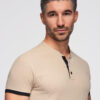 Meeste püstkrae ja nööpidega polosärk Ombre Clothing - Thumbnail Image 31