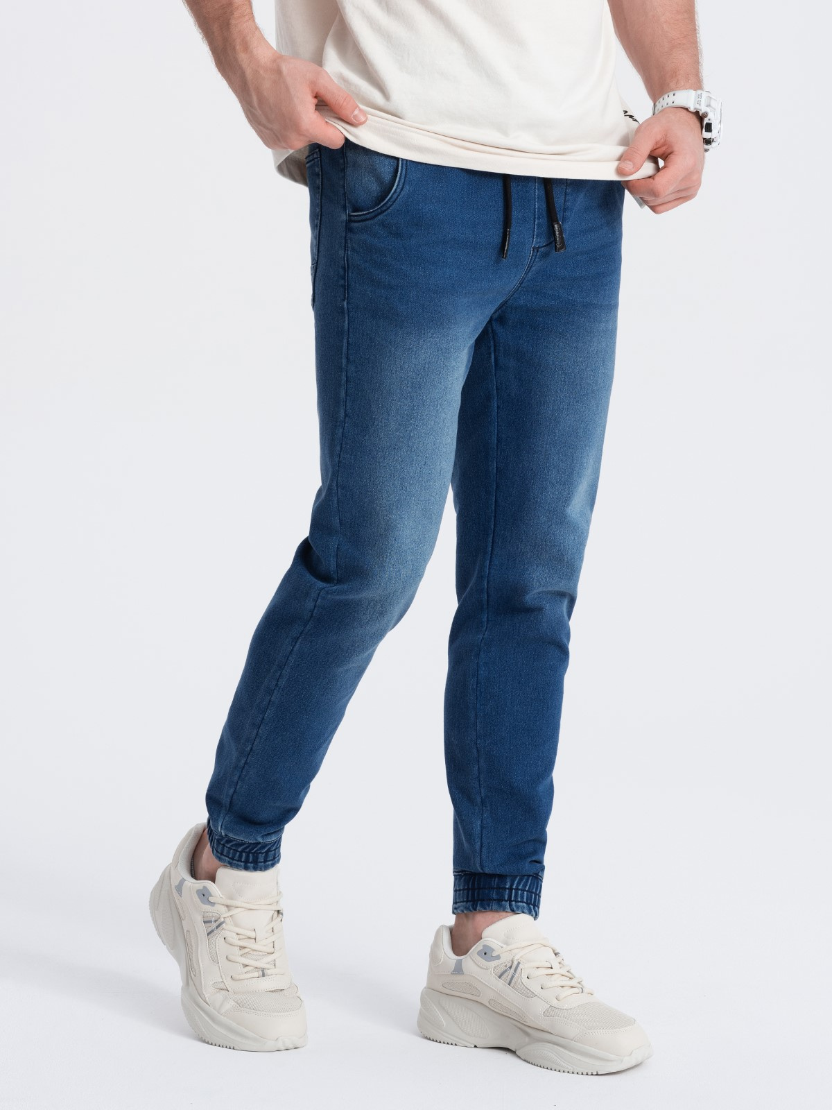Meeste slim fit jogger-teksapüksid - Image 16