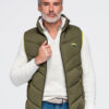Meeste tepitud vest püstkrae ja tõmblukuga taskutega Ombre Clothing - Thumbnail Image 4