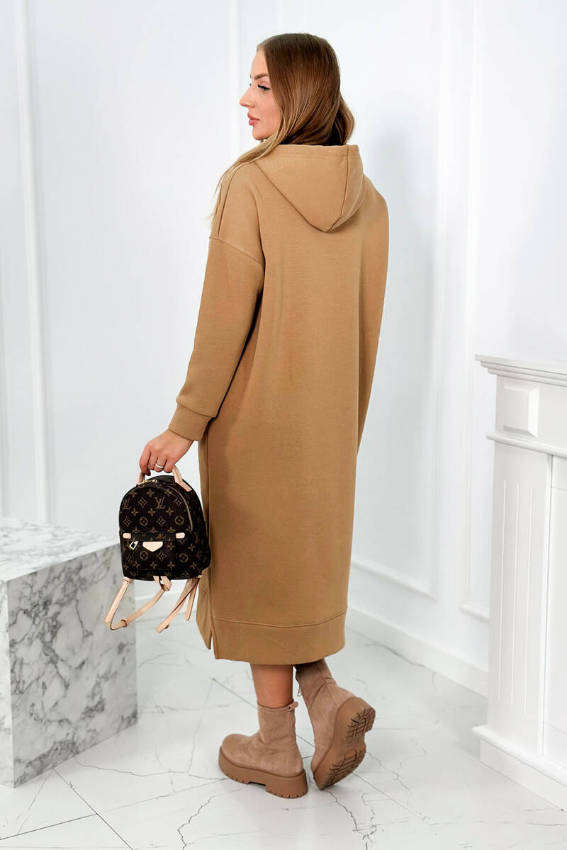 Pikk kapuutsi ja kängurutaskuga dresskleit - Image 52