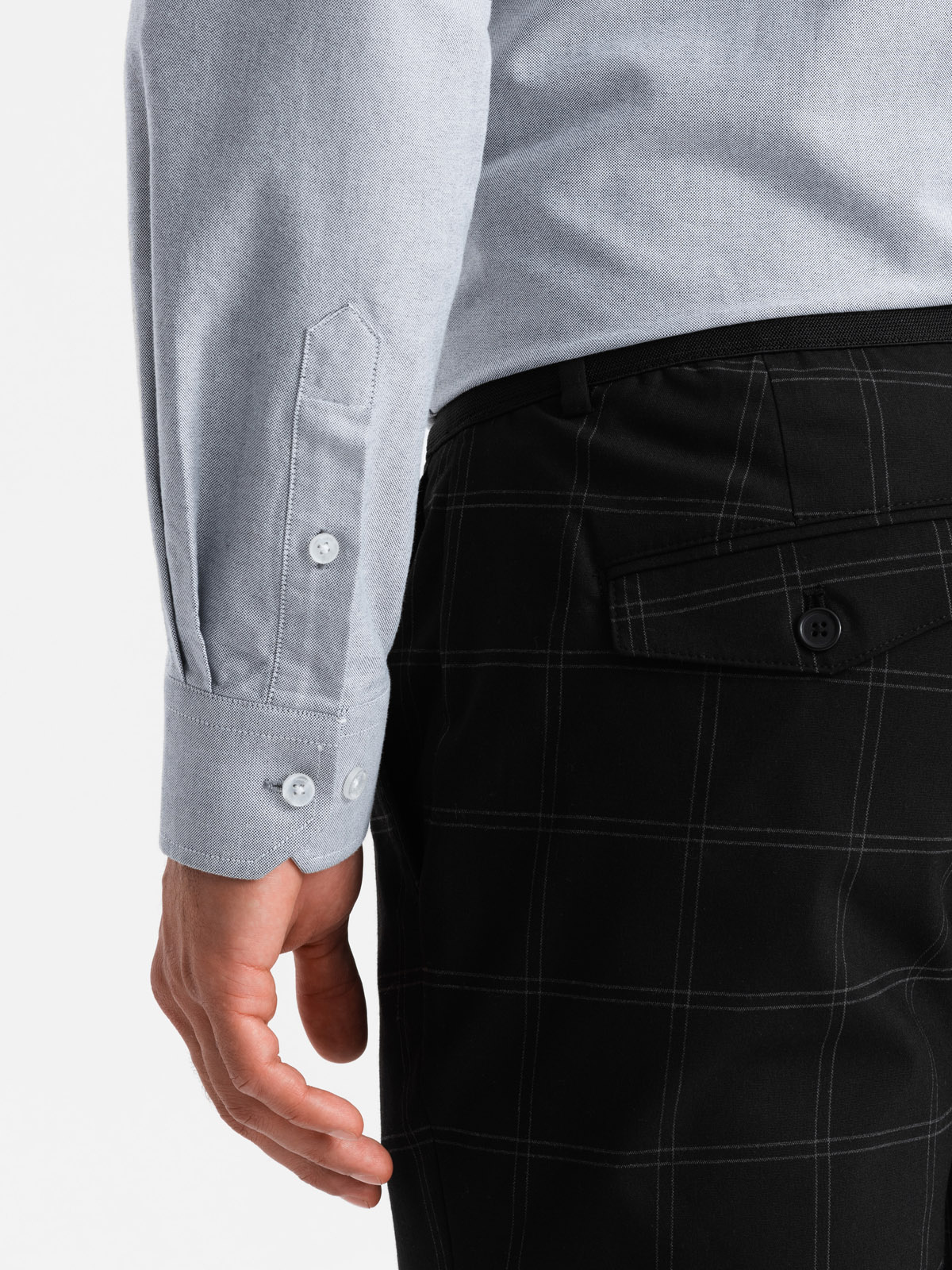 Ombre Clothing meeste pikkade käistega puuvillane triiksärk - Image 15