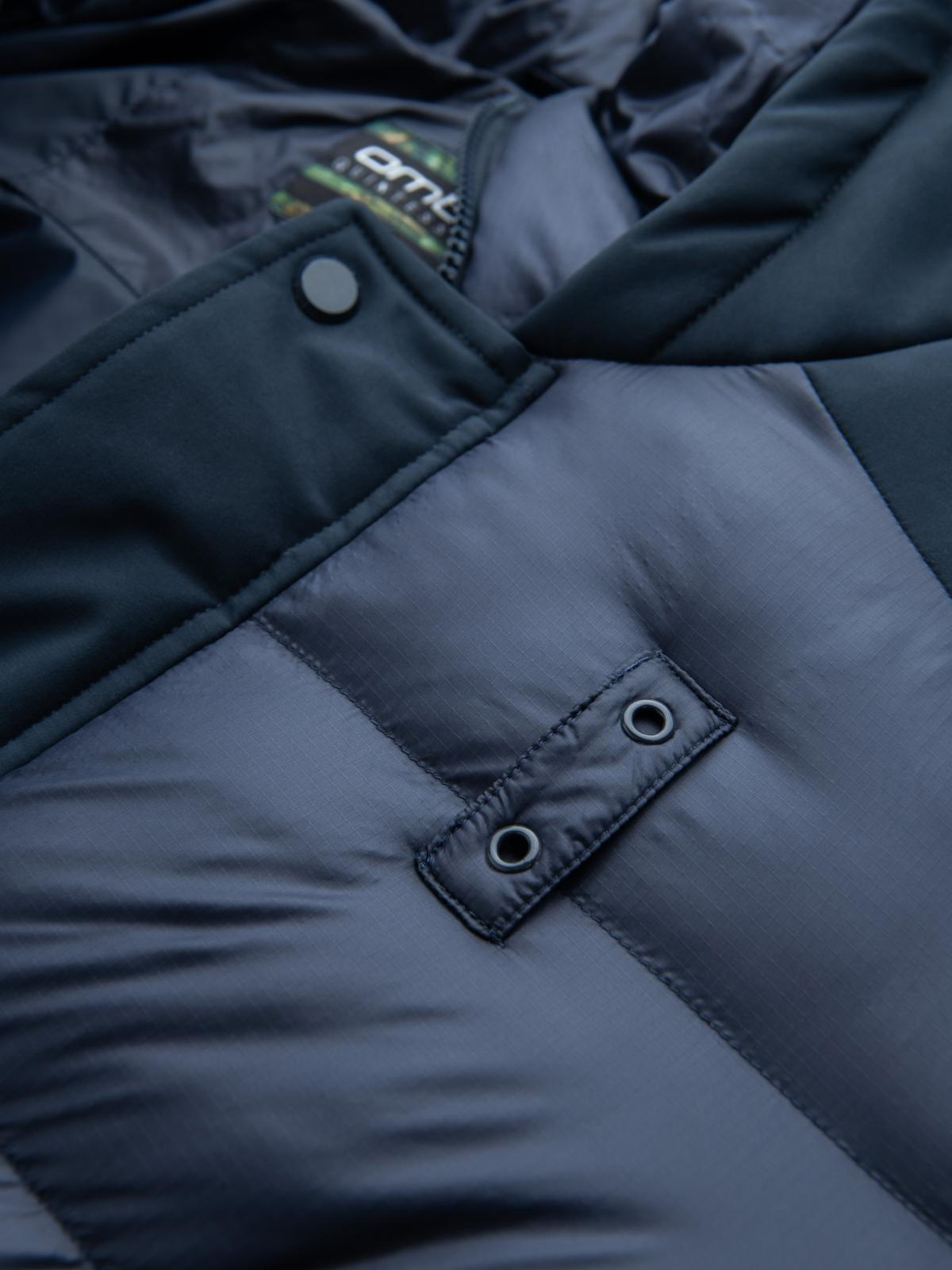 Meeste pikem tepitud talvejope kapuutsiga Ombre Clothing - Image 49