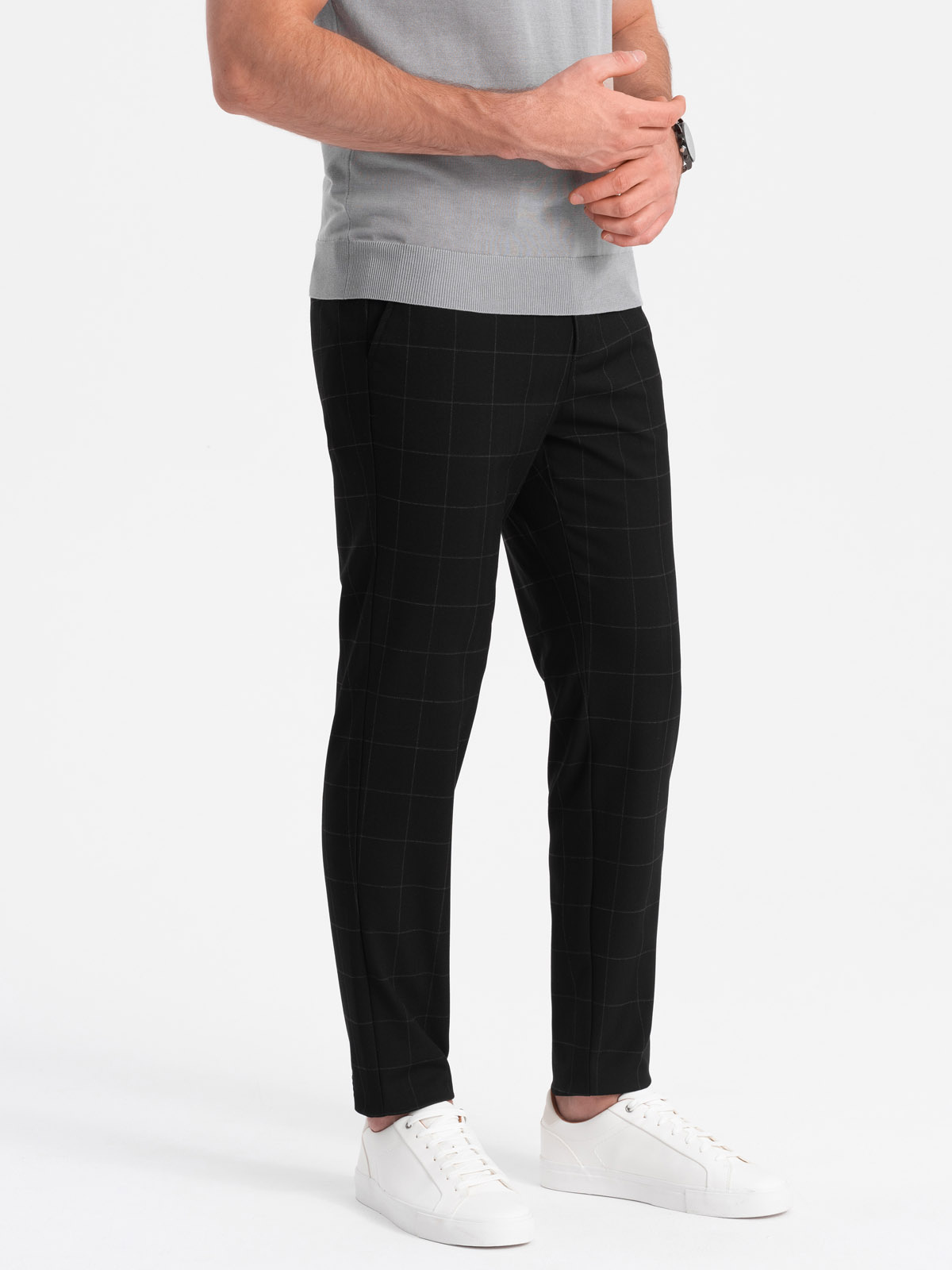 Ombre Clothing meeste ruudulised viigipüksid - Image 32