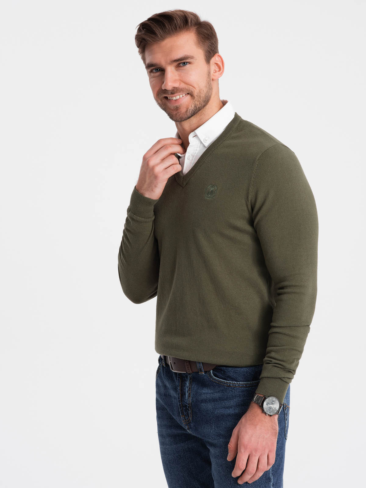 Meeste V-kaelusega kampsun Ombre Clothing - Image 57