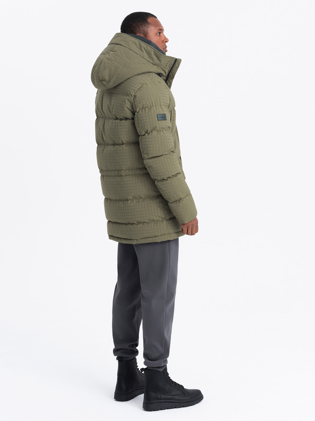 Meeste tepitud kapuutsiga jope Ombre Clothing - Image 25