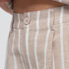 Ombre Clothing kõrge pihaga triibulised lühikesed püksid - Thumbnail Image 9