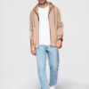 Ombre Clothing meeste lukuga pusa püstkrae ja triipudega - Thumbnail Image 41
