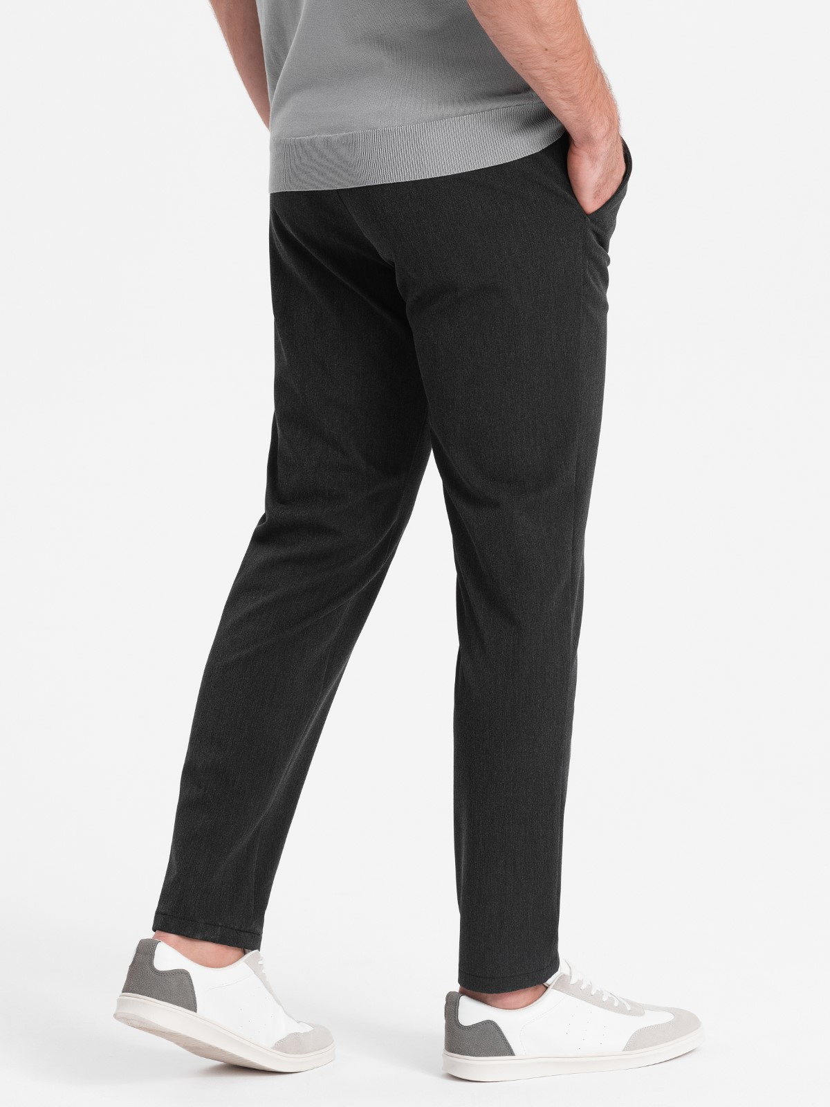 elegantsed klassikalise lõikega meeste chino püksid - helehall v1 om-pacp-0191 - Image 20