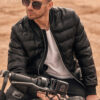 Meeste tepitud bomber-jope Ombre Clothing - Thumbnail Image 12