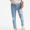 Ombre Clothing meeste teksapüksid rebenenud detailidega - Thumbnail Image 1