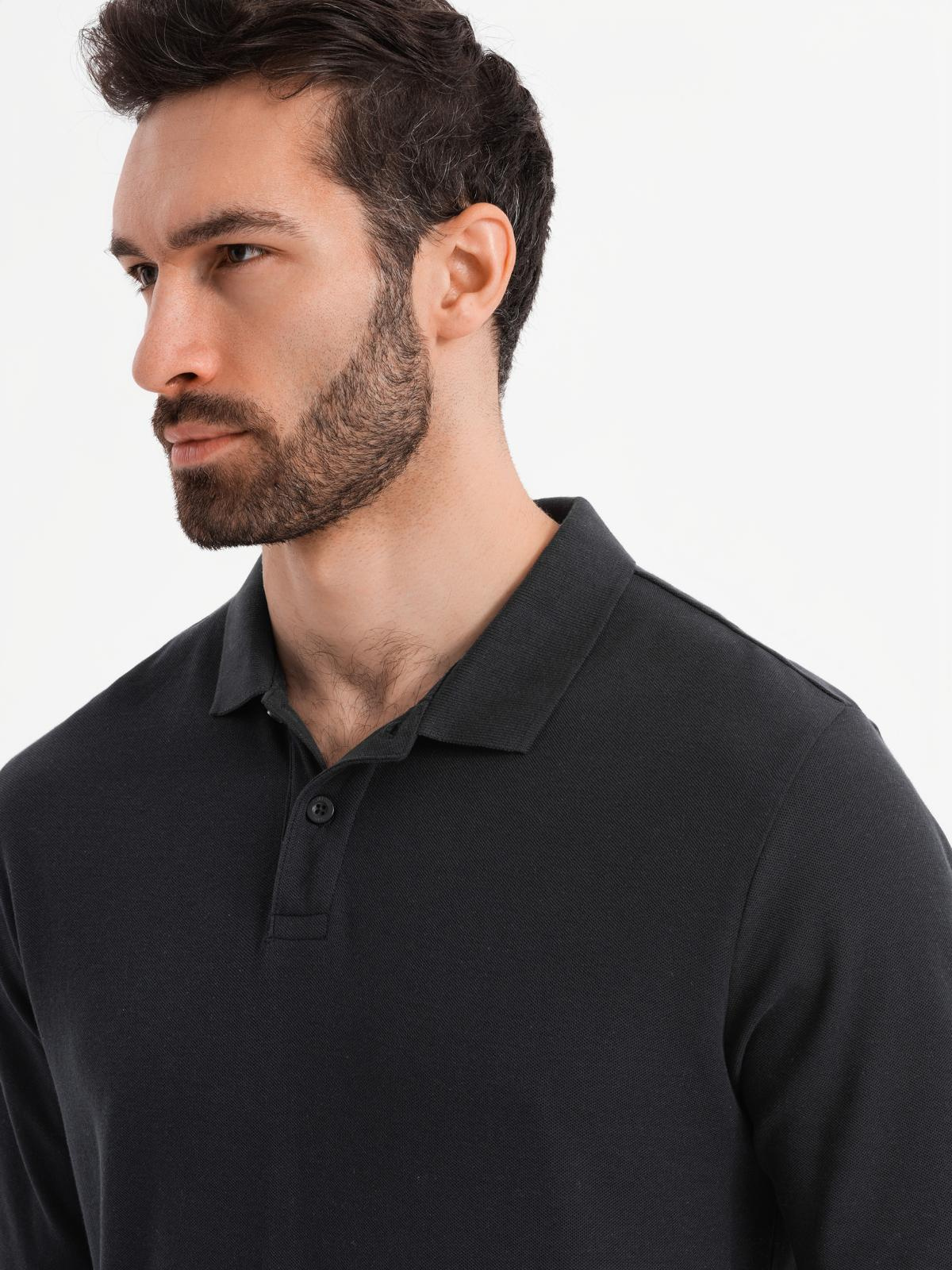 Meeste pikkade varrukatega polosärk Ombre Clothing - Image 2