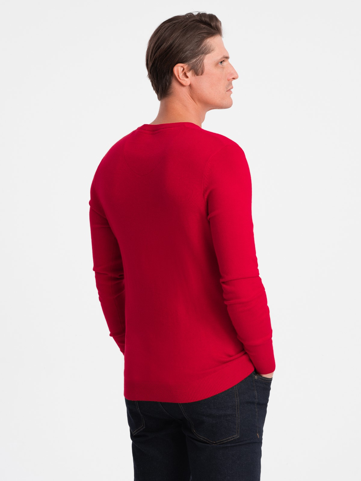 Ombre Clothing klassikaline ümara kaelusega meeste kampsun - Image 13