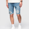 Meeste teksapüksid Ombre Clothing rebitud detailidega - Thumbnail Image 11