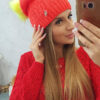 Naiste kootud talvemüts tutiga Kesi - Thumbnail Image 4