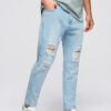 Meeste teksapüksid Ombre Clothing rebitud detailidega - Thumbnail Image 3