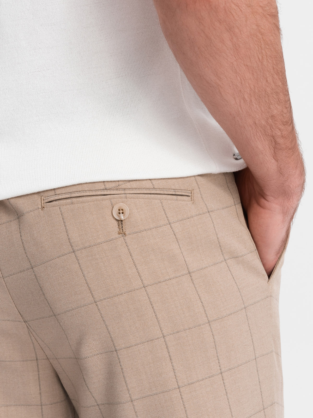 Ombre Clothing meeste ruudulised viigipüksid - Image 17