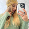 Kootud naiste talvemüts fliisvoodriga - Thumbnail Image 4