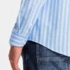 Meeste triibuline pikkade käistega triiksärk Ombre Clothing - Thumbnail Image 14