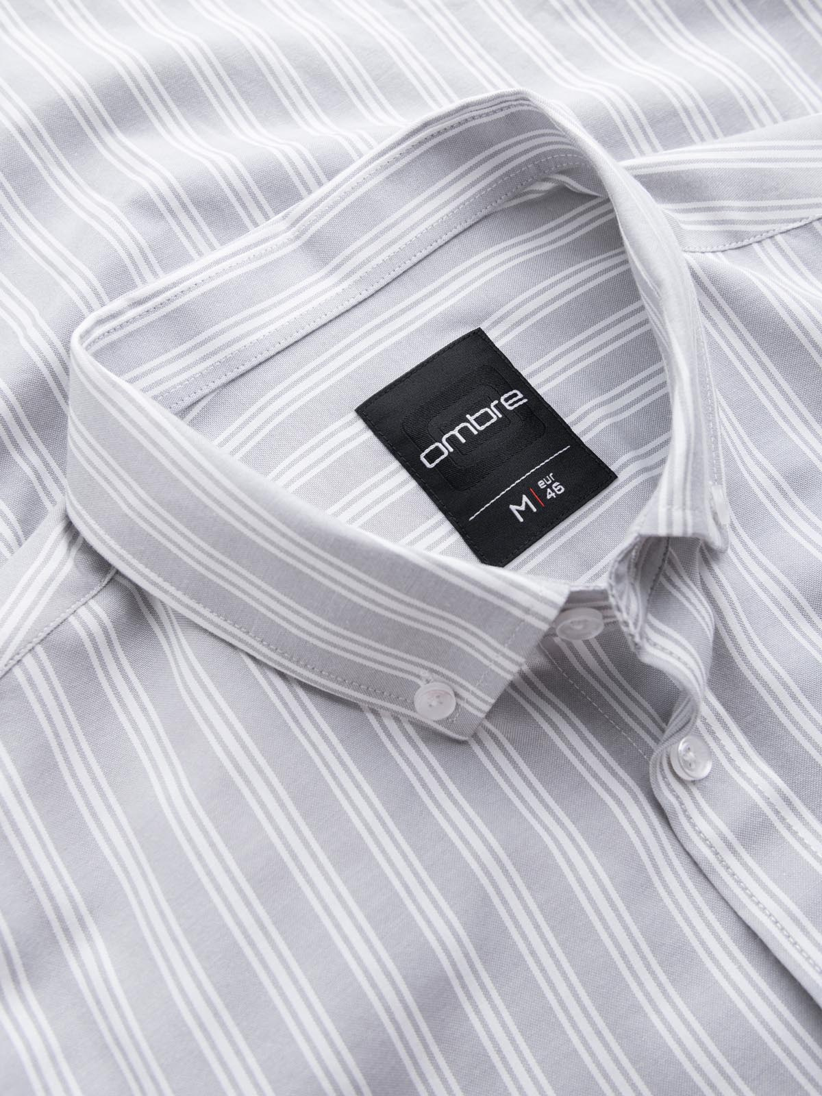 Meeste triibuline pikkade käistega triiksärk Ombre Clothing - Image 7