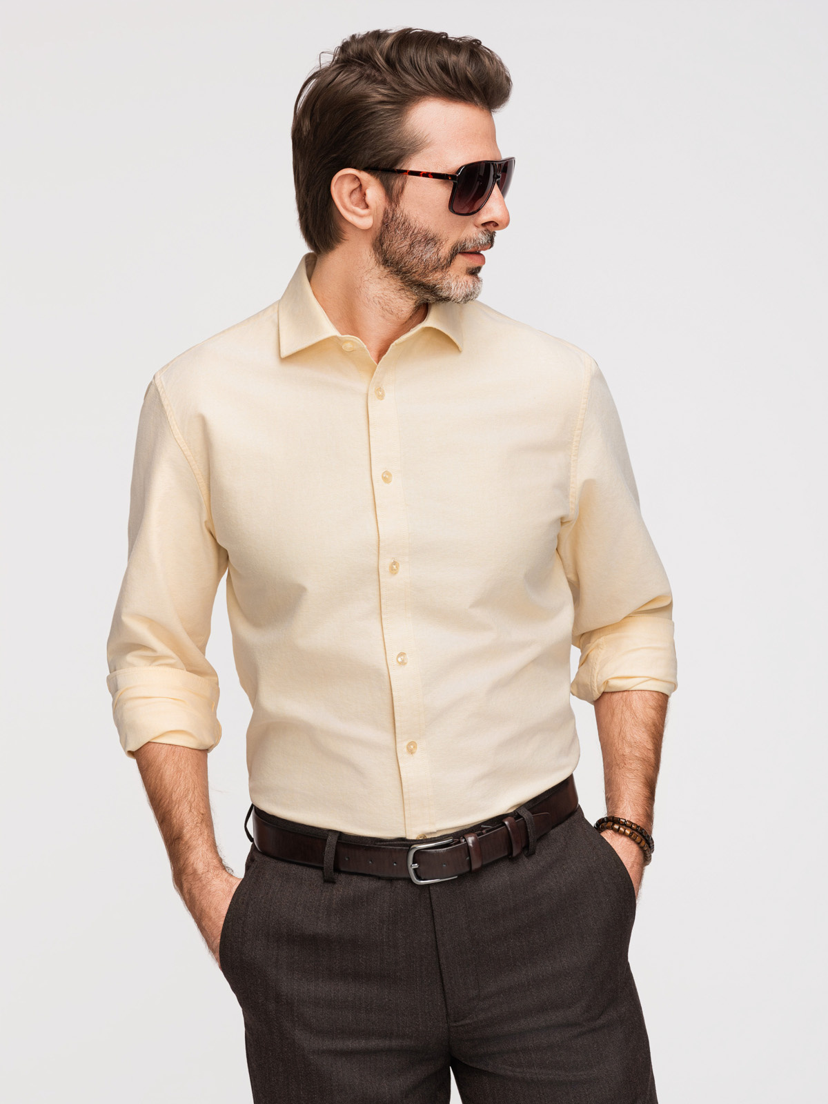 Meeste puuvillane oxford-särk Ombre Clothing - Image 15
