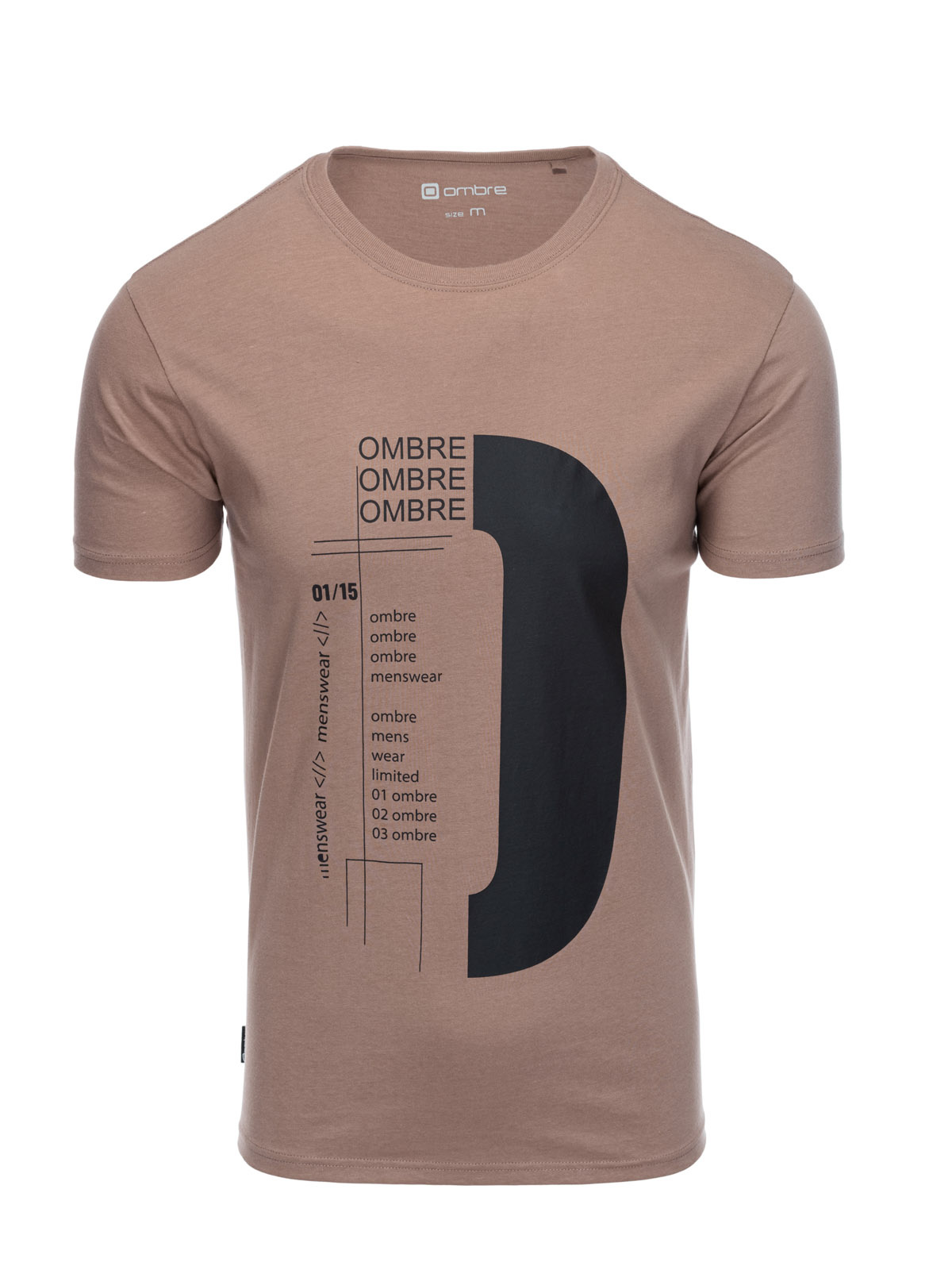 Ombre Clothing meeste trükisega puuvillane T-särk - Image 10