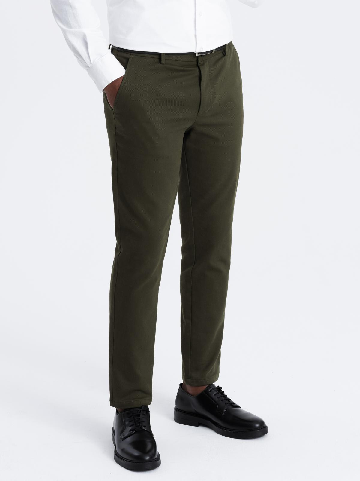 Ombre Clothing meeste klassikalise lõikega chinopüksid - Image 1