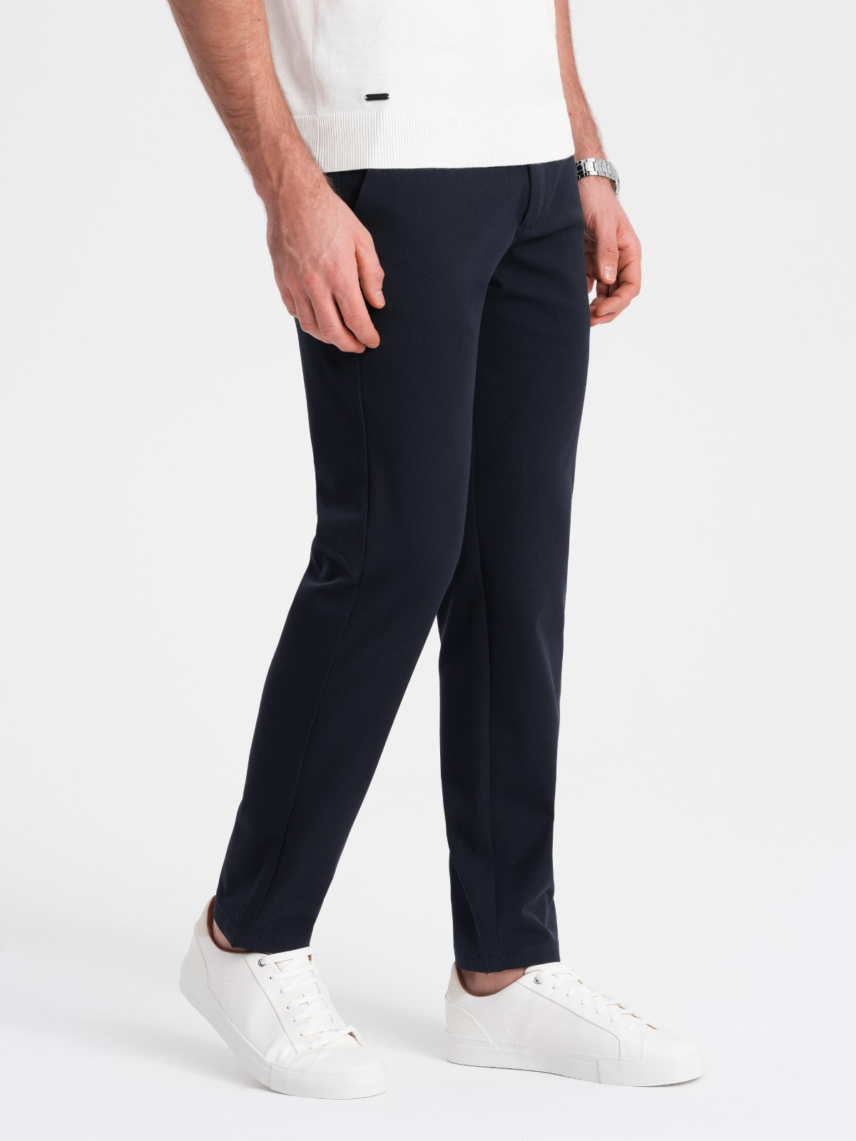 elegantsed klassikalise lõikega meeste chino püksid - helehall v1 om-pacp-0191 - Image 24