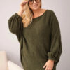 Naiste avara lõikega kampsun villaseguga Kesi Plus Size - Thumbnail Image 54