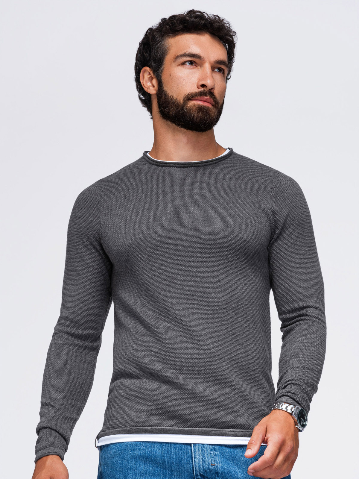 Meeste puuvillane ümara kaelusega kampsun Ombre Clothing - Image 12