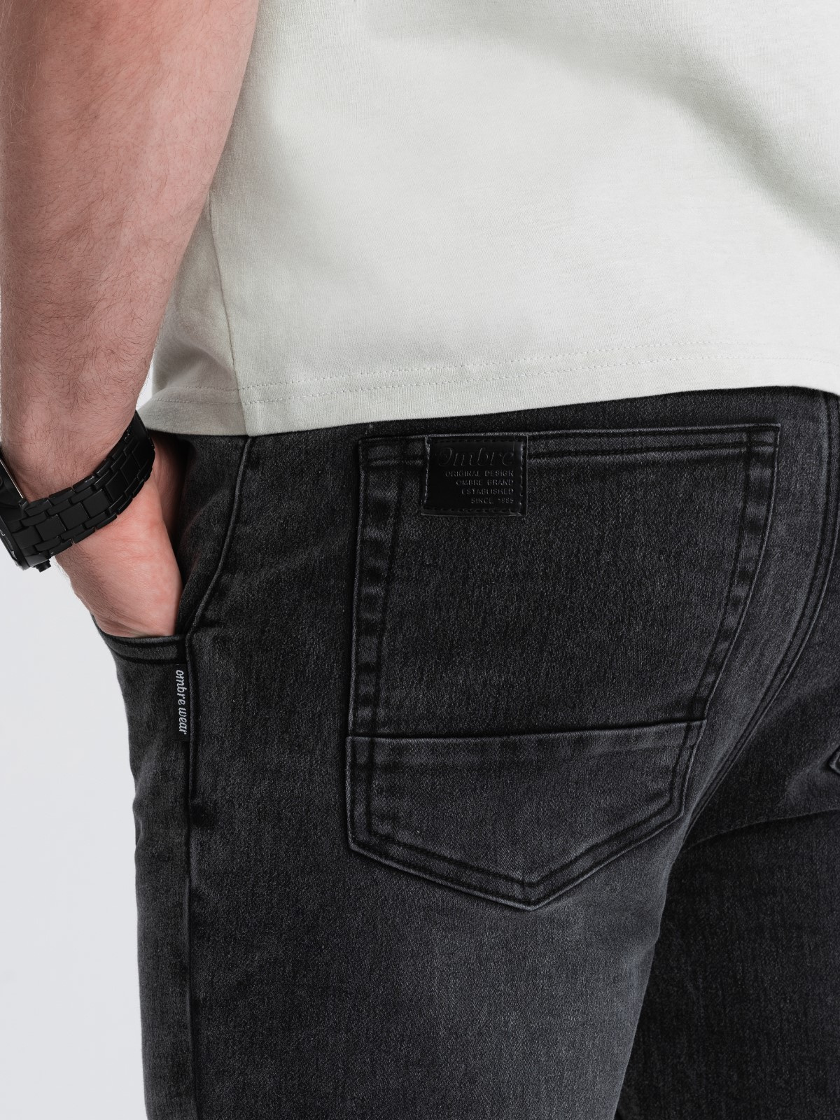 Meeste slim fit jogger-teksapüksid - Image 6