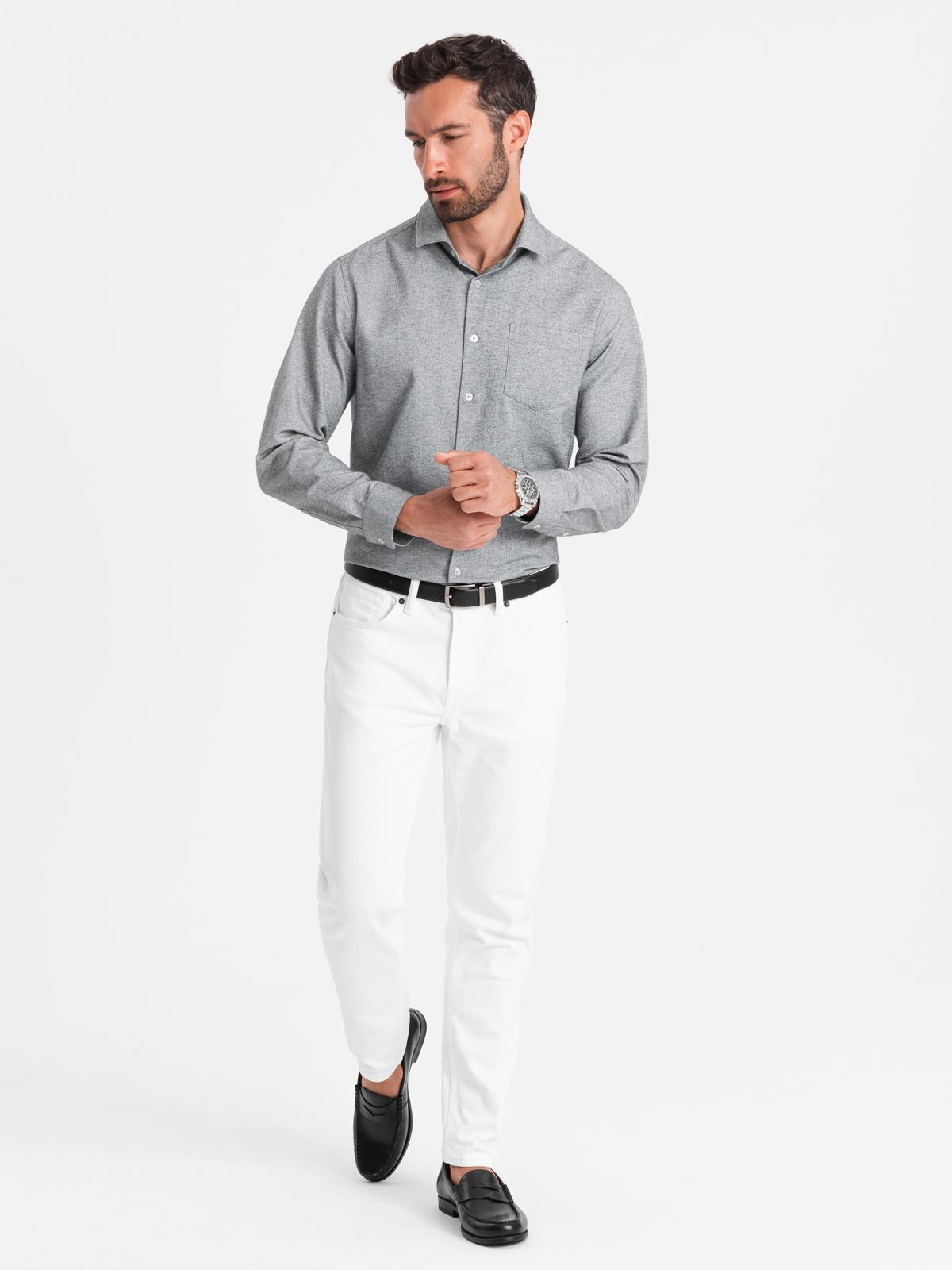 Meeste rinnataskuga triiksärk Ombre Clothing Regular Fit - Image 12