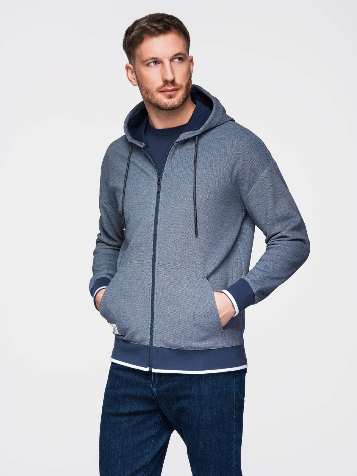 Ombre Clothing meeste lukuga kapuutsiga dressipluus - Image 14