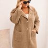 Kesi naiste plus size mantel taskutega - Thumbnail Image 3