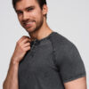 Ombre Clothing meeste nööpidega Henley T-särk - Thumbnail Image 2